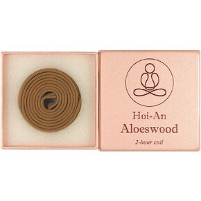 Vietnamese Hoi-an Aloeswood - 12 pieces 2-hour Coil - 100% Natural - G009T12