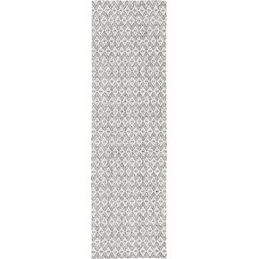 SAFAVIEH Marbella Collection Runner Rug - 2'3" x 8', Ivory & Black, Handmade Wool, Ideal for High Traffic Areas in Living Room, Bedroom (MRB310A)