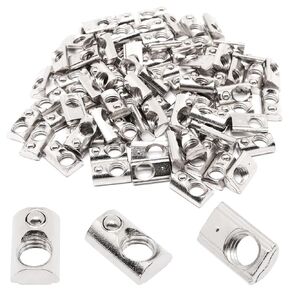 M3 T Slot Nuts, 2020 Half Round Roll in Spring T Slot Nut Aluminum Extrusion Profile T Slot Nut Tee Nuts for 3D Printer, CNC Router (80pcs)