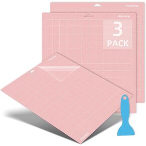 Srunffe 12x12in StandardGrip Machine Mats for Cricut Maker/Maker 3/Explore 3/Air/Air 2, Adhesive Sticky Green Quilting Replacement Cut Mats（ 3 Pack ）