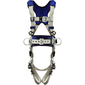 3M DBI-SALA ExoFit X100 Comfort Construction Climbing/Positioning Safety Harness Fall Protection with Body Belt, Hip Padding, Multiple D-Rings, Quick Connect Chest and Leg Buckles, 1401096, Medium