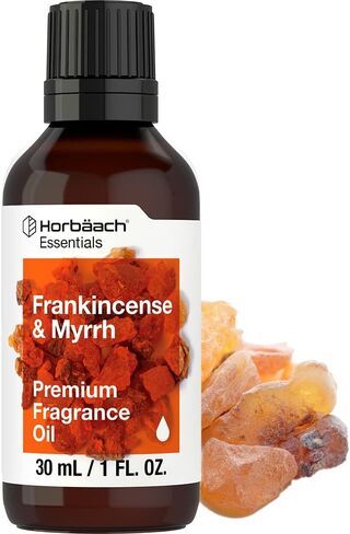 Frankincense & Myrrh Fragrance Oil | 0.51 fl oz (15ml) | Premium Grade | for Diffusers, Candle and Soap Making, DIY Projects & More | by Horbaach in Kuwait