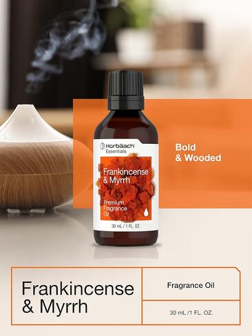 Frankincense & Myrrh Fragrance Oil | 0.51 fl oz (15ml) | Premium Grade | for Diffusers, Candle and Soap Making, DIY Projects & More | by Horbaach in Kuwait