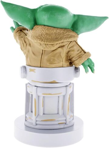 Exquisite Gaming: The Mandalorian: The Child - Star Wars Original Mobile Phone & Gaming Controller Holder, Device Stand, Cable Guys, Licensed Figure , Green in Saudi Arabia