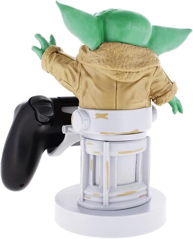 Exquisite Gaming: The Mandalorian: The Child - Star Wars Original Mobile Phone & Gaming Controller Holder, Device Stand, Cable Guys, Licensed Figure , Green in Saudi Arabia