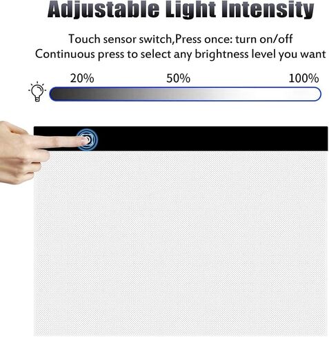 SevenFish Diamond Painting Accessories A4 Light Pad, Upgraded Light Board High Brightness No Black Dots Diamond Art Light Box for Diamond Painting Tools, Drawing/Tracing/Craft/Sketching/Weeding Vinyl in Kuwait