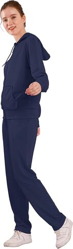 TanBridge Sweatsuits للنساء مجموعة 2 قطعة الدعاوى المسار زمم هوديي وبنطلون مطابقة الركض للنساء in Kuwait