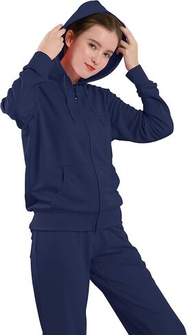TanBridge Sweatsuits للنساء مجموعة 2 قطعة الدعاوى المسار زمم هوديي وبنطلون مطابقة الركض للنساء in Kuwait