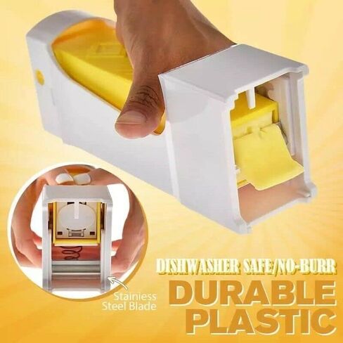 One Click Butter Cutter with Stainless Steel Blade (multi-size) Yellow Accommodates Both Standard & Wider butter sticks in Saudi Arabia
