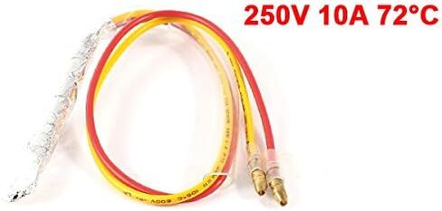 uxcell 250V 10A 72 Celsius Thermal Fuse for Fridge Refrigerator Red Yellow in Saudi Arabia