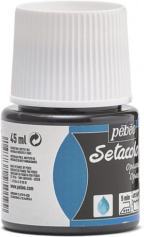 Pebeo Setacolor Opaque Fabric Paint 45-Milliliter Bottle, Black Lake in Kuwait