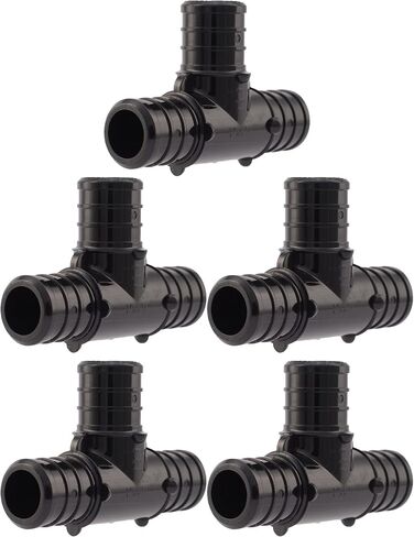 SharkBite 1/2 Inch Poly Crimp Tee, Pack of 25, PEX Pipe, PE-RT, UP362 in Saudi Arabia