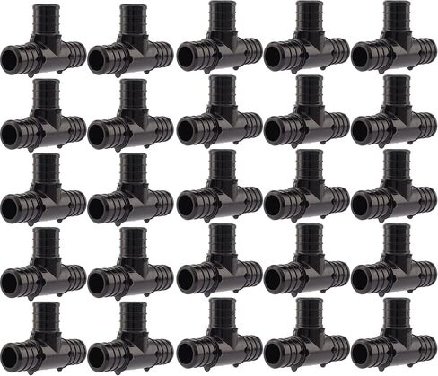 SharkBite 1/2 Inch Poly Crimp Tee, Pack of 25, PEX Pipe, PE-RT, UP362 in Saudi Arabia