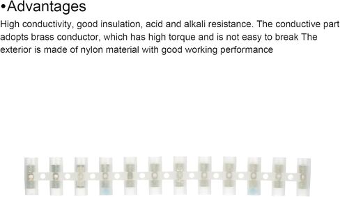 uxcell Terminal Block 12 Positions 380V 30A Dual Row Screw Terminal Strip Block Terminals Barrier Strip Wire Connector 2Pcs in Saudi Arabia