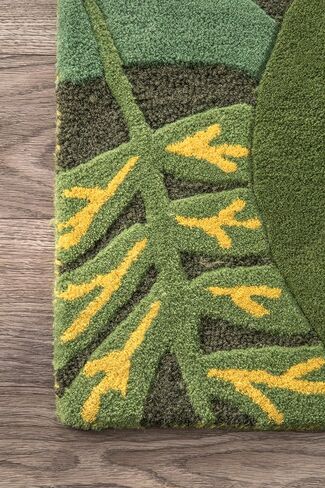 nuLOOM Hand Tufted King of the Jungle Runner Rug, 2' 6" x 8', Green in Saudi Arabia
