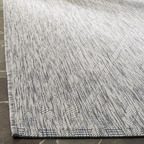 SAFAVIEH Courtyard Collection 8' x 11' Grey CY8522 Indoor/ Outdoor Waterproof Easy-Cleaning Patio Backyard Mudroom Area-Rug in Saudi Arabia