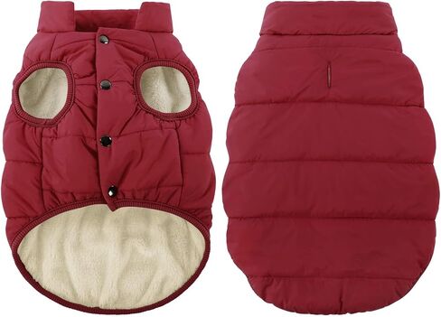 ASENKU Dog Winter Coat Dog Fleece Puffer Jacket for Small Medium Large Dogs in Kuwait
