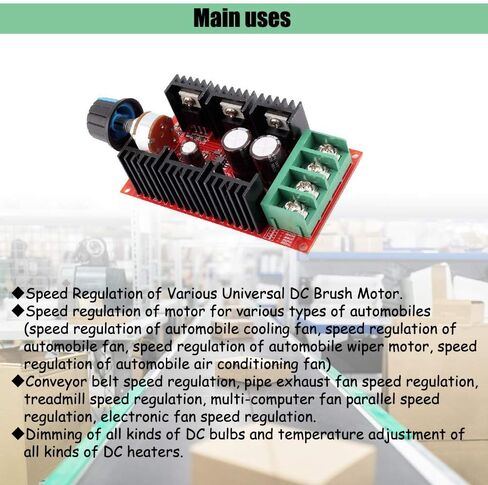 1 قطعة 2000 واط 10-50 فولت ماكس 40A PWM وحدة تحكم في سرعة محرك التيار المستمر محافظ HHO RC تحكم قابل للتعديل متغير السرعة التبديل in Kuwait