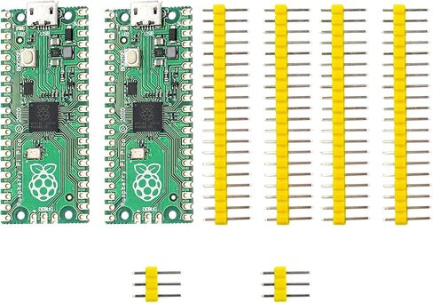 DIGISHUO 2 قطعة Raspberry Pi Pico W (WiFi) لوحة تحكم لاسلكية مع واجهات رقمية مرنة | بناء على شريحة RP2040 | معالج ARM Cortex M0+ ثنائي النواة بسرعة 133 ميجاهرتز | دعم C/C++/بايثون in Kuwait