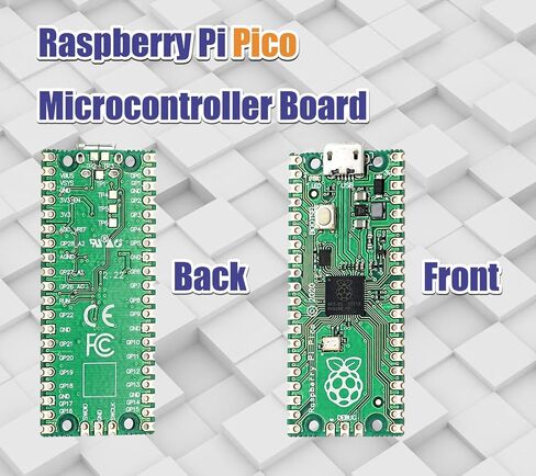 DIGISHUO 2 قطعة Raspberry Pi Pico W (WiFi) لوحة تحكم لاسلكية مع واجهات رقمية مرنة | بناء على شريحة RP2040 | معالج ARM Cortex M0+ ثنائي النواة بسرعة 133 ميجاهرتز | دعم C/C++/بايثون in Kuwait