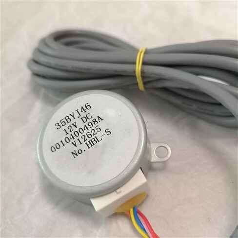 محرك صغير 35BYJ46 محرك متدرج 12 فولت تيار مستمر لآلة خزانة تكييف الهواء، محرك الرياح لأعلى ولأسفل، أجزاء محرك دليل الرياح in Saudi Arabia