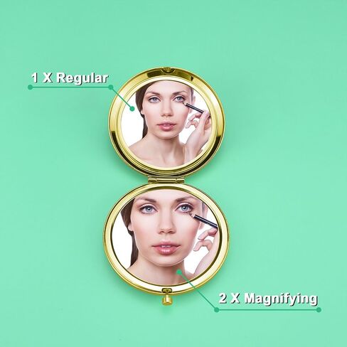 هدايا لمعلمي الرقص للنساء مرآة مكياج محمولة هدية للرقص لتقدير المعلم لمعلم الرقص مرآة مكياج قابلة للطي وهدايا عيد الشكر (فضي) in Kuwait