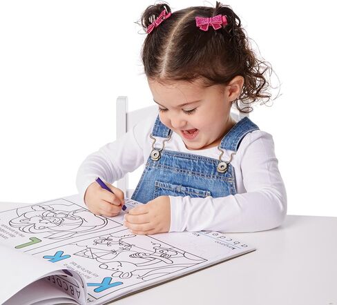 Melissa & Doug Alphabet Activity Sticker Pad for Coloring, Letters (250+ Stickers) - Kids Activity Books, Learning Activities For Kids Ages 4+ in Saudi Arabia