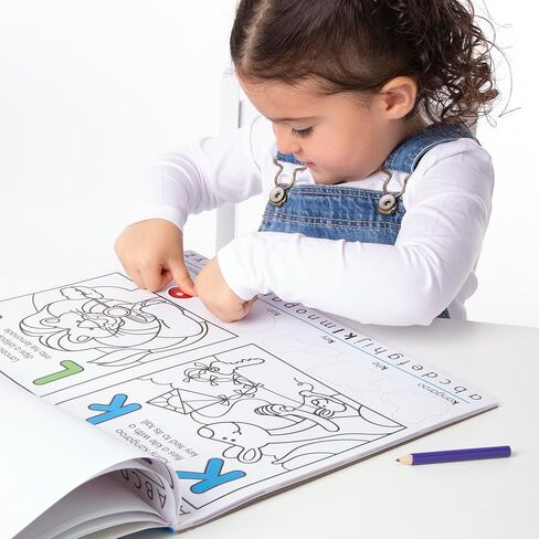Melissa & Doug Alphabet Activity Sticker Pad for Coloring, Letters (250+ Stickers) - Kids Activity Books, Learning Activities For Kids Ages 4+ in Saudi Arabia