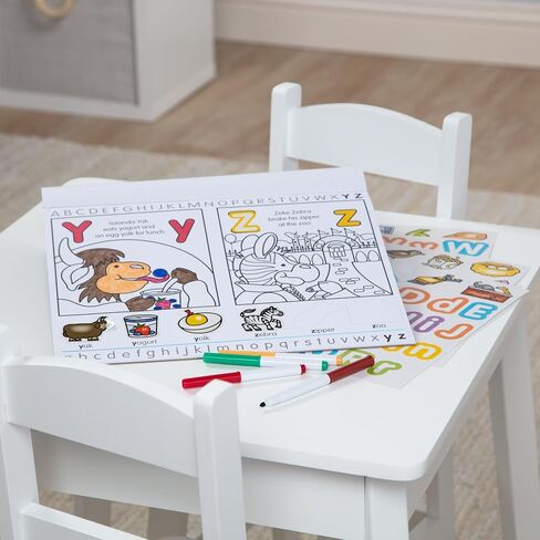 Melissa & Doug Alphabet Activity Sticker Pad for Coloring, Letters (250+ Stickers) - Kids Activity Books, Learning Activities For Kids Ages 4+ in Saudi Arabia