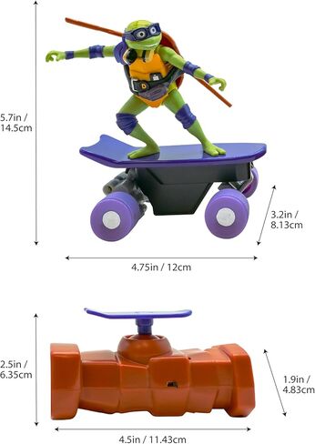 Teenage Mutant Ninja Turtles Half Pipe RC, Donatello, Movie Edition, Ages 5+ in Saudi Arabia