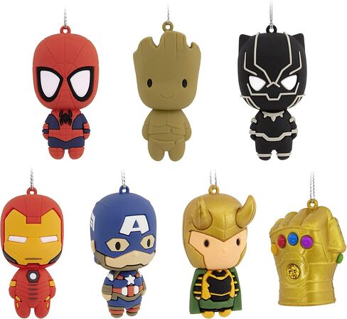 Hallmark Marvel Super Heroes Series Mystery Christmas Ornaments,Plastic, Set of 2 (0003HCM1161) in Saudi Arabia