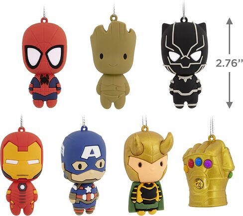 Hallmark Marvel Super Heroes Series Mystery Christmas Ornaments,Plastic, Set of 2 (0003HCM1161) in Saudi Arabia