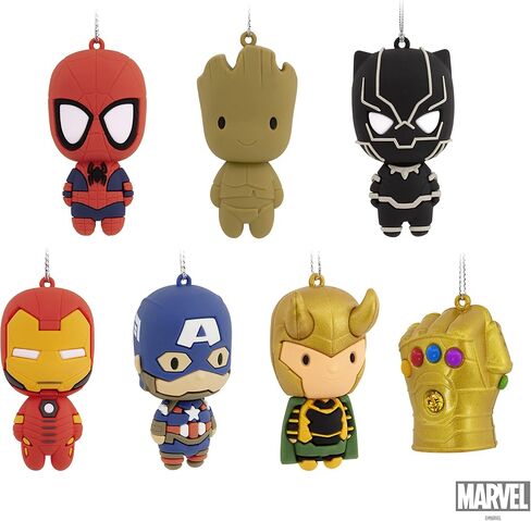 Hallmark Marvel Super Heroes Series Mystery Christmas Ornaments,Plastic, Set of 2 (0003HCM1161) in Saudi Arabia