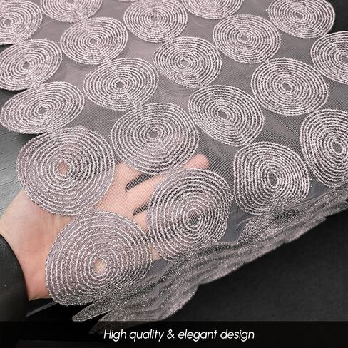 Elegant Comfort Embroidery Misho Runner-Dresser Scarf for Home Room Crochet Tabletop, Kitchen Dining Table Decoration for Indoor and Outdoor, 16 X 54 Inch, Gray in Kuwait