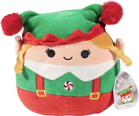 Squishmallows 8" Bartie The Christmas Elf - Official Kellytoy Holiday Plush - Soft and Squishy Stuffed Animal Toy - Great Gift for Kids, Boys, & Girls in Saudi Arabia
