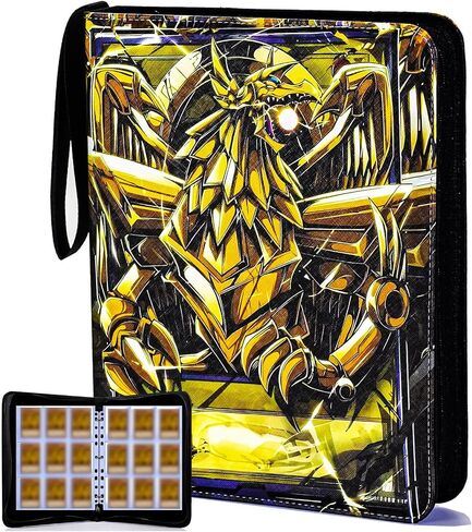 حافظة بطاقات التداول KaylyPro لبطاقة Yugioh بسعة 990 جيبًا، وحامل بطاقات 9 جيوب متوافق مع بطاقات Yu-Gi-Oh والبطاقات الأخرى ذات الحجم القياسي. in Kuwait