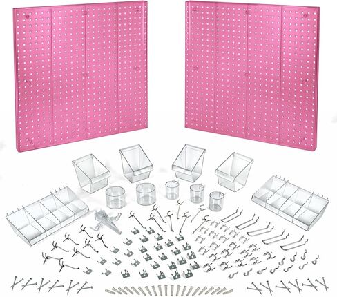 Azar Displays 900988-BLK طقم منظم بيجبورد مكون من 125 قطعة (2-24 بوصة × 24 بوصة")، أسود in Kuwait