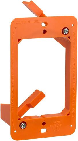 Cmple - Low Voltage Mounting Bracket 1 Gang Multipurpose Drywall Mounting Wall Plate Bracket – Single Gang in Saudi Arabia