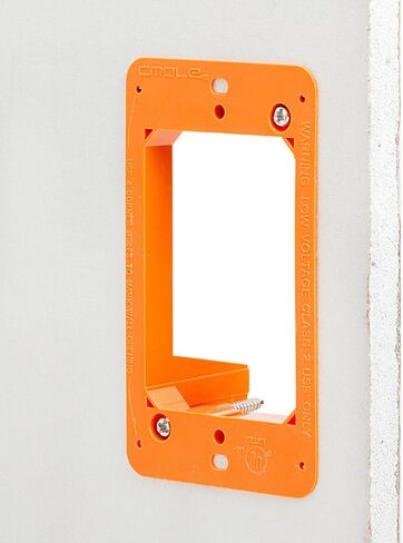 Cmple - Low Voltage Mounting Bracket 1 Gang Multipurpose Drywall Mounting Wall Plate Bracket – Single Gang in Saudi Arabia