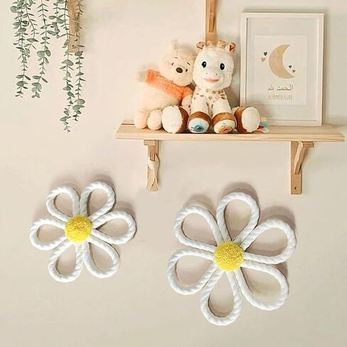 ديكور حائط على شكل زهرة الأقحوان من Ereniko Boho لغرفة نوم الفتيات وغرفة الأطفال وغرفة المعيشة وغرفة المعيشة in Kuwait