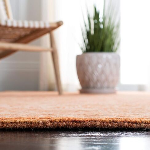 SAFAVIEH Ikat Collection 6' Square Rust IKT506P Handmade Premium Wool Area Rug in Saudi Arabia