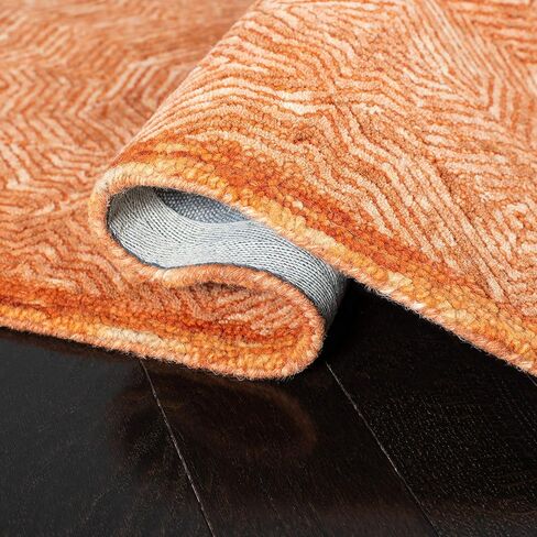 SAFAVIEH Ikat Collection 6' Square Rust IKT506P Handmade Premium Wool Area Rug in Saudi Arabia