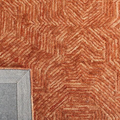 SAFAVIEH Ikat Collection 6' Square Rust IKT506P Handmade Premium Wool Area Rug in Saudi Arabia