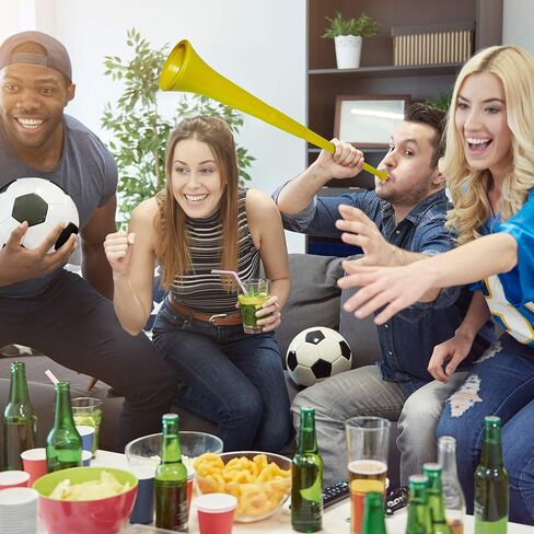 Windy City Novelties Orange World Cup Collapsible Stadium Horn | 28" | Team Spirit Football Sports Fans Supplies Noisemakers Sport Events Air Horn in Kuwait