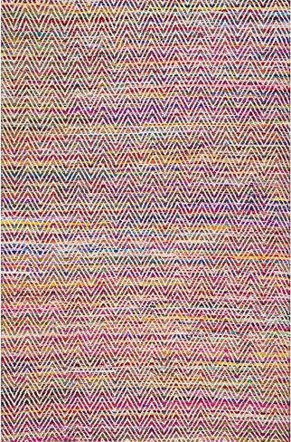 nuLOOM Rochell Hand Woven Chevron Accent Rug, 2x3, Magenta in Saudi Arabia