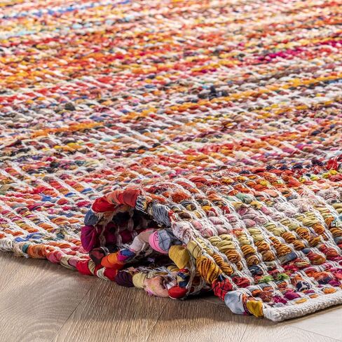 nuLOOM Rochell Hand Woven Chevron Accent Rug, 2x3, Magenta in Saudi Arabia