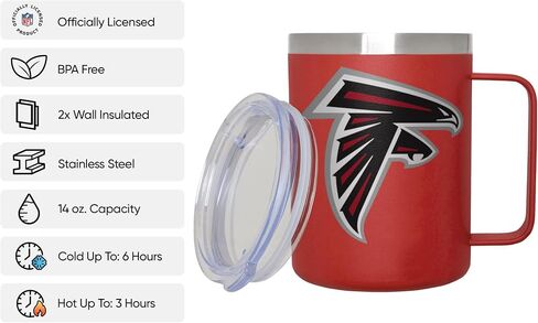 FOCO Atlanta Falcons NFL Team Color Insulated Stainless Steel Mug in Saudi Arabia