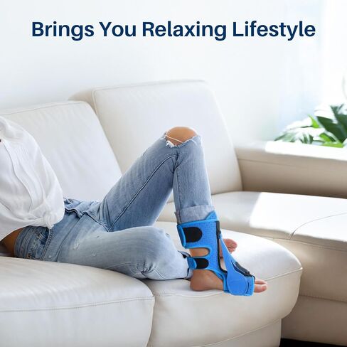 Plantar Fasciitis Night Splint, 2024 Upgraded Adjustable Plantar Fasciitis with Massage Ball for Foot Pain Relief by Plantar Fasciitis Achilles Tendonitis Foot Drop, Achilles Tendonitis in Saudi Arabia
