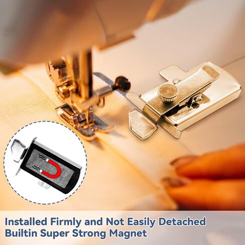 Magnetic Seam Guide for Sewing Machine, 2Pcs Sewing Guides with Clips, Hem Guides, Seam Guides, Universal Sewing Machine Accessories in Saudi Arabia