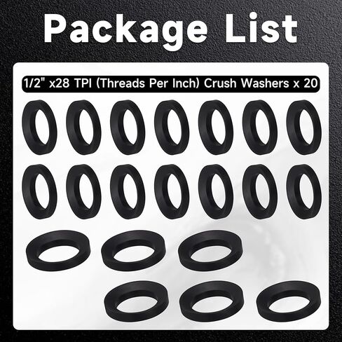 غسالة سحق 5/8 بوصة × 24 لـ .308، 300 تعتيم، غسالات سحق مدببة لخيط 5/8x24 من الفولاذ المقاوم للصدأ، عبوة من 5 قطع in Kuwait